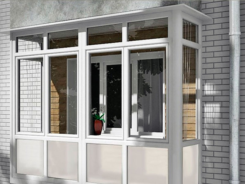 французская балконная рама